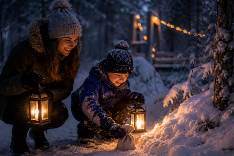 Rovaniemi: Forest Elf Treasure Hunt & Campfire Adventure