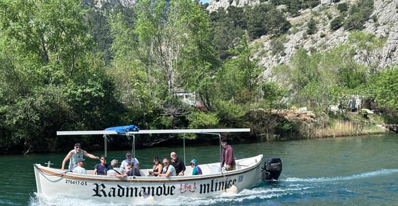 Omiš: Cetina River Canyon Private Boat Tour