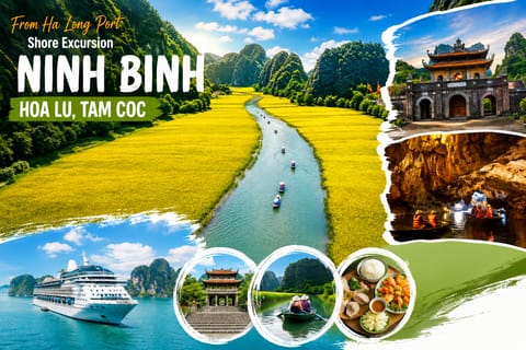 From Ha Long Port: Shore Excursion Ninh Binh Hoa Lu, Tam Coc - Image 2