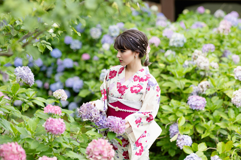 Kyoto: Gion Kiyomizudera Kimono Yukata Hairstyle& Photoshoot Kyoto Photo Session ONLY (1-Hour)