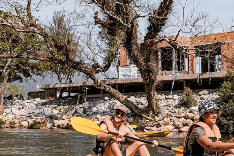 Vang Vieng: Zipline, caminhadas nas grutas, rafting, caiaque, lagoa 4