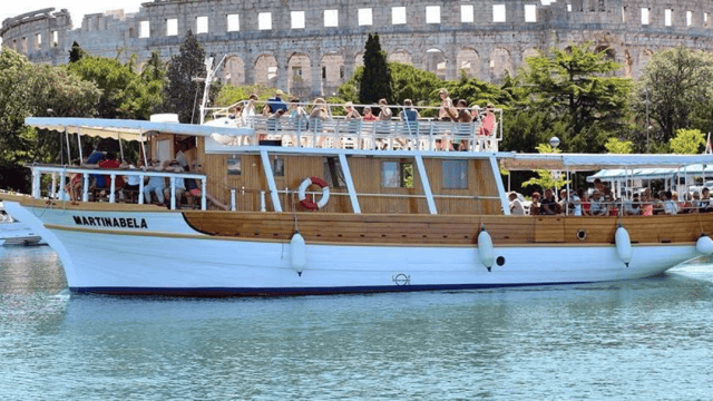 Fazana: sunset dolphin tour with optional dinner