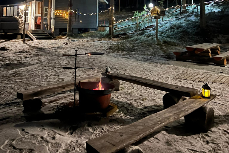 Levi: Private Sauna Experience, Dinner and Northern Lights