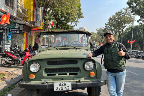Hanoi: Half‑Day Jeep City Tour, Landmarks & Local Food