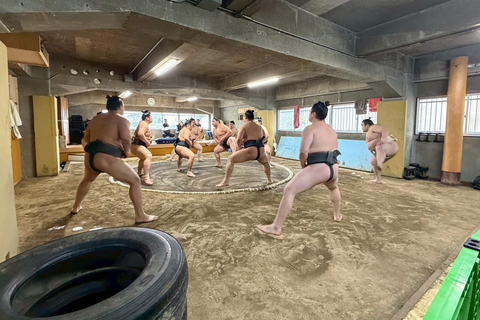 Osaka: Authentic Sumo Morning Practice & Chanko Lunch Authentic Sumo Morning Practice Viewing 【Only viewing】