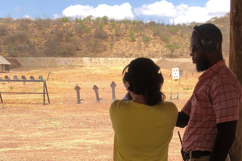 Nairobi: Viagem de 1 dia ao Lago Magadi com experiência de tiro ao alvo