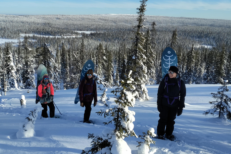 Levi: Aventura de Snowsurfing com caminhada com raquetes de neve