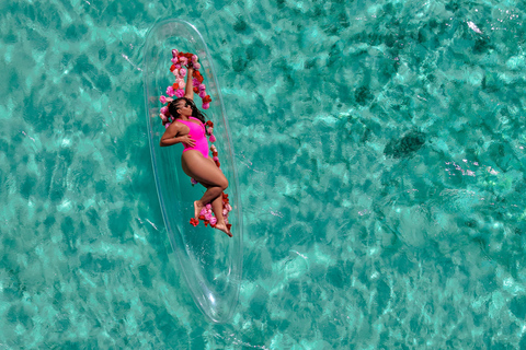 Aruba Clear Kayak Glam Session Photoshoot