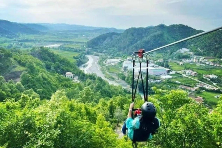 From Tirana: Funari Lake, Swim&Kayak/Petrela Castle, ZipLine