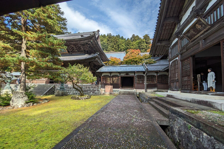 From Kanazawa: Eiheiji Buddhist Temple & Fukui Castle Town Join from Fukui Station