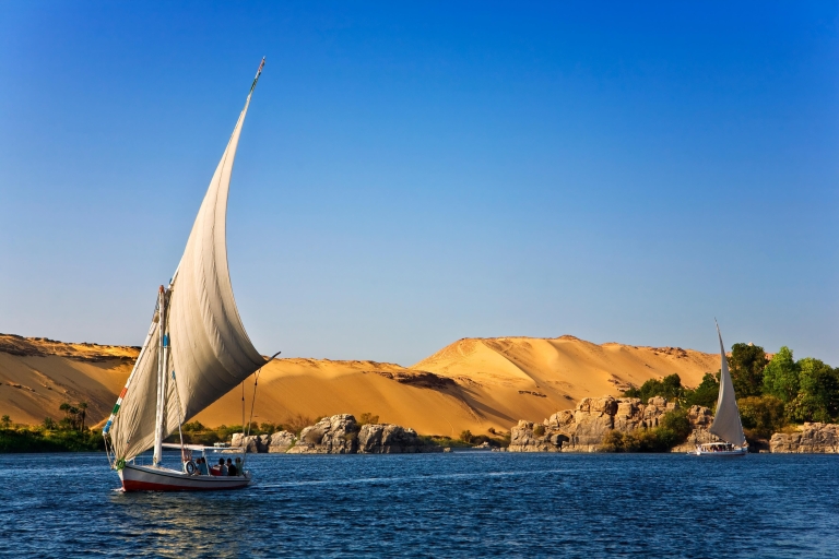 From Aswan: Private 2 Hours Felucca Ride on the Nile River 2 Hours Felucca Ride on the Nile River from Aswan