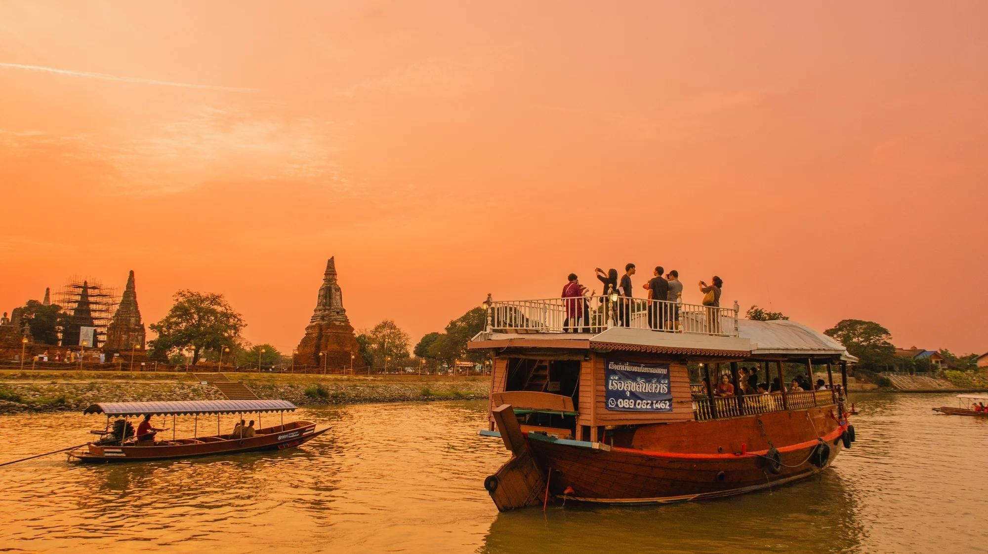 Bangkok: Ayutthaya-Tempel – Tagestour mit Sonnenuntergangsfahrt