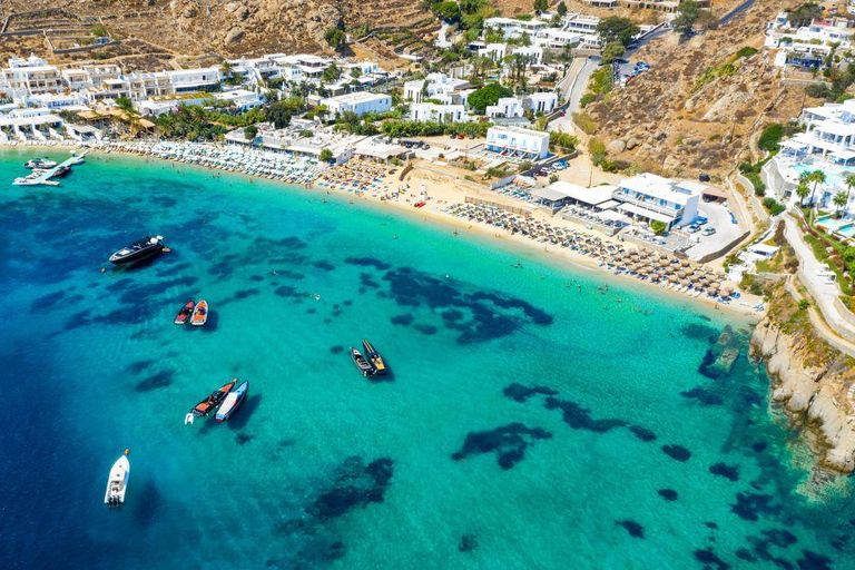 Mykonos: South Coast Yacht Cruise with Snacks & Drinks