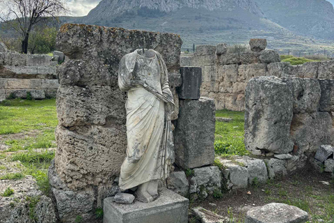 Athens: Ancient Corinth Tour with Beach Stop & Pickup