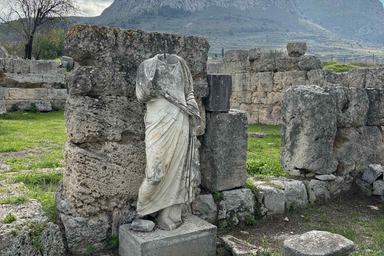 Athens: Ancient Corinth Tour with Beach Stop & Pickup