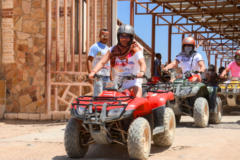Hurghada Quad & ATV Ride with Camel, Desert Vibes & Sea View Sunset Ride with Stargazing, Camel, Dinner & Show