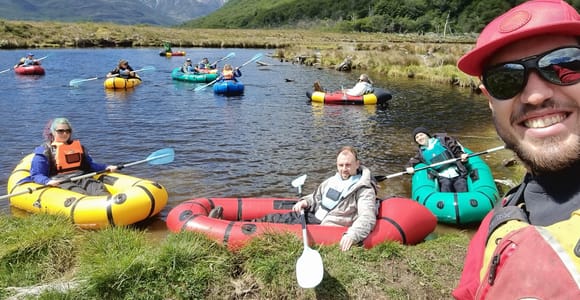 Ushuaia: Packrafting on the Olivia River (Trekking and Paddling) with Lunch and Transport