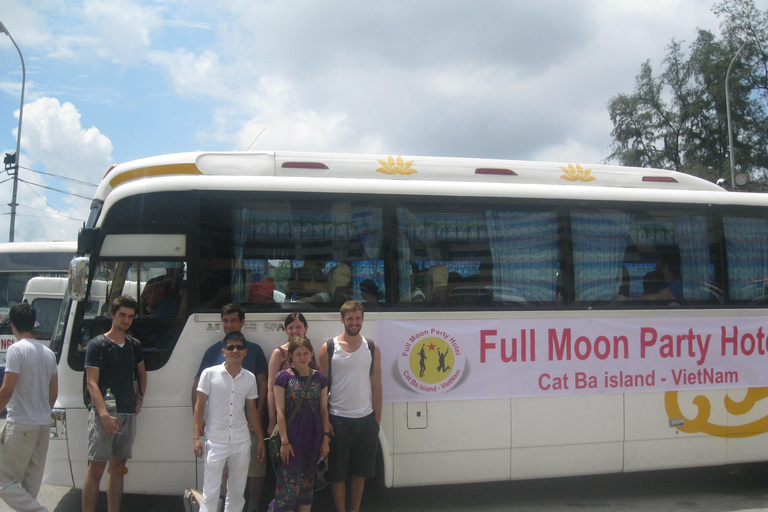 Ônibus de Cat Ba para Ha Noi (ônibus com assentos + lancha rápida)