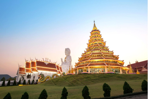 From Chiang Mai: White Temple, Blue Temple & Black House White ,Blue ,Red Temples ,Singha Park and Lalitta Café