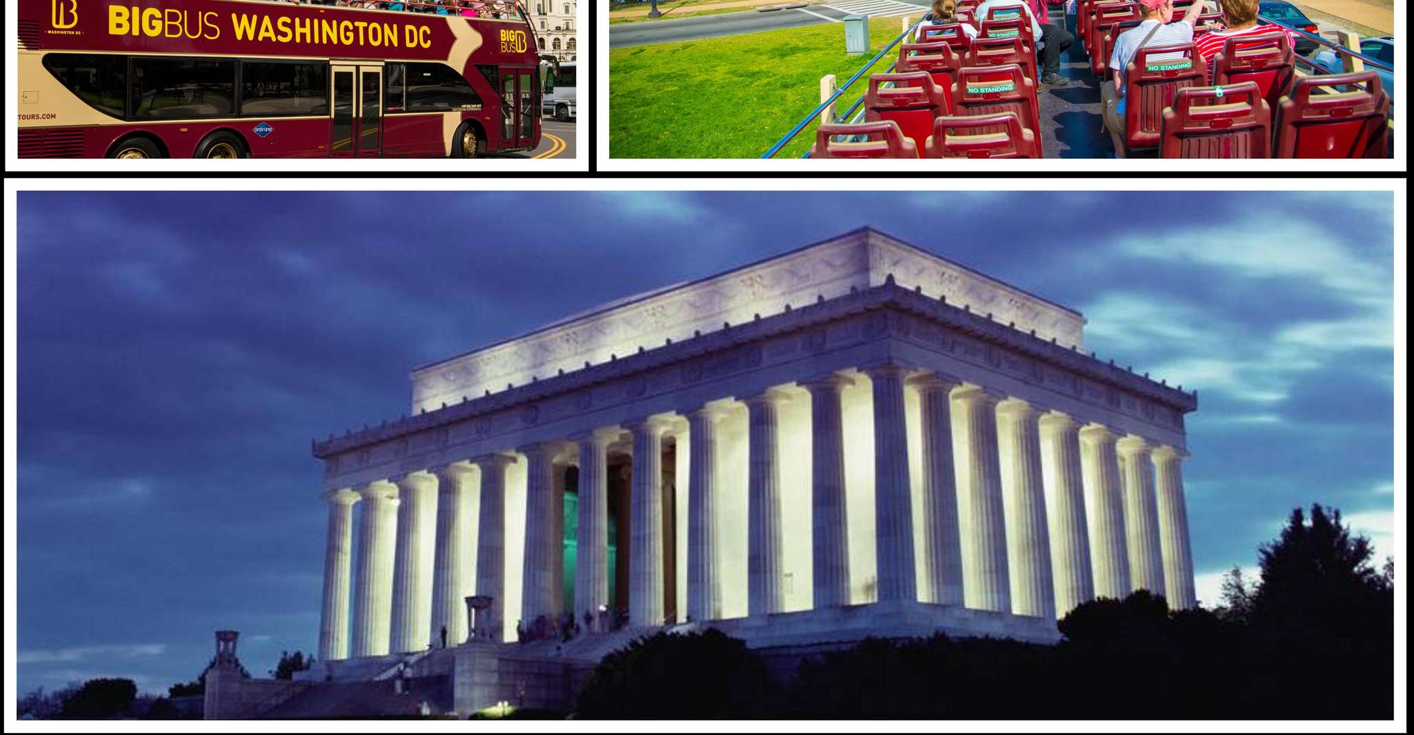 DC: Hop-on Hop-off Bus, Sunset Tour, and Arlington Guide