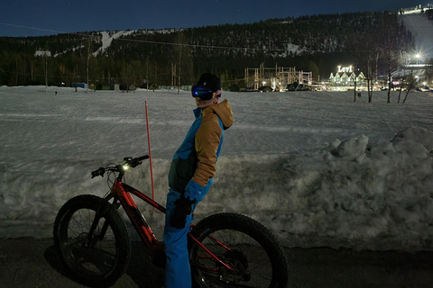 Levi Lapland: Easy E-fatbiking to search Northern Lights