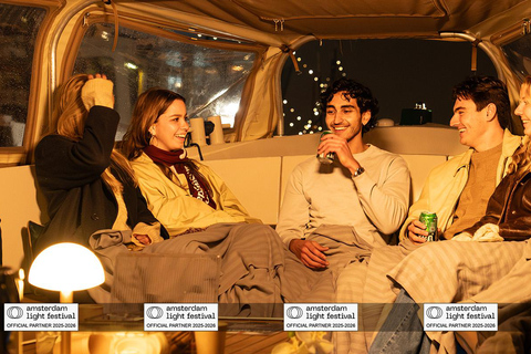 Crucero por el Festival de la Luz de Ámsterdam con bebidas calientes opcionalesCrucero Fiesta de la Luz de Ámsterdam con 1 Bebida