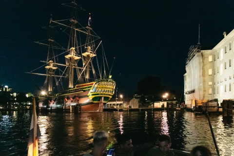 Ámsterdam: crucero nocturno de 1,5 h por los canalesCrucero nocturno por los canales de 1,5 horas