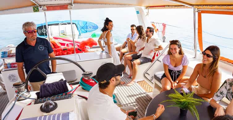 Barcelona: Sunset or Day Catamaran Cruise with Tapa & Drink photo 10