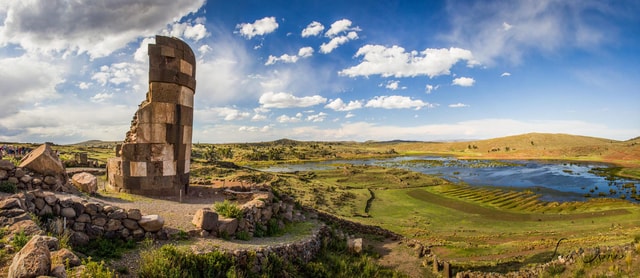 From puno: Chullpas of Sillustani Half day excursion.