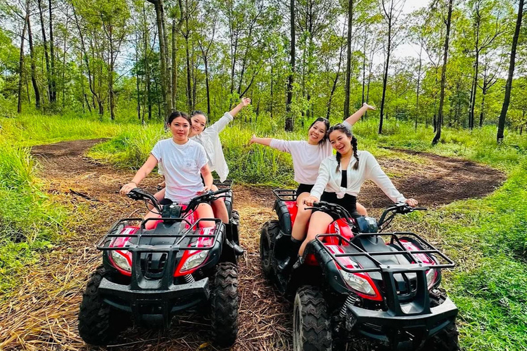 Bali: Mt Batur Black Lava ATV Quad Bike Adventure Tandem Quad Ride with Round Transfer