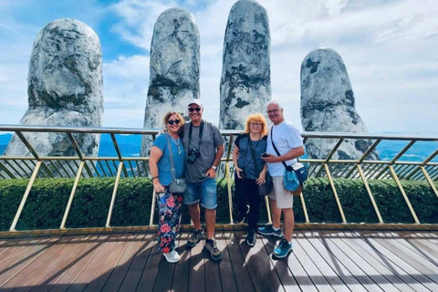 Da Nang: Tour delle colline di BaNa, del ponte d&#039;oro e della montagna di marmoTour privato senza pranzo a buffet