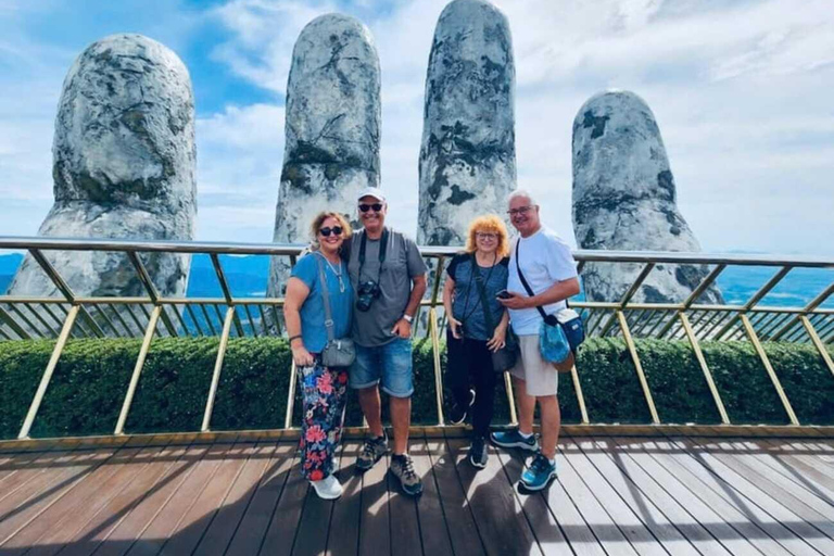 Da Nang: Tour delle colline di BaNa, del ponte d&#039;oro e della montagna di marmoTour privato senza pranzo a buffet