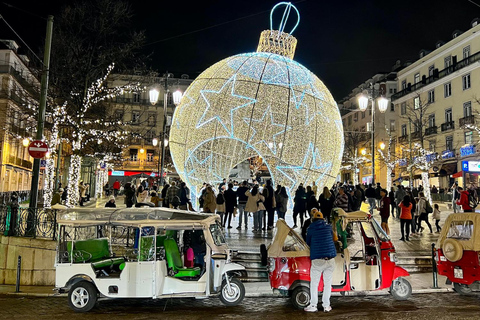 Lisboa: Paseo en Tuk Tuk por las Luces de Navidad