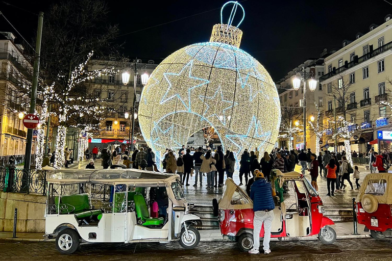 Lisboa: Paseo en Tuk Tuk por las Luces de Navidad