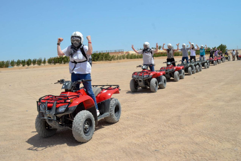 Hurghada : ATV-körning och besök på SAND MOUNTAINATV morgon (upphämtning från hotell utanför Hurghada)