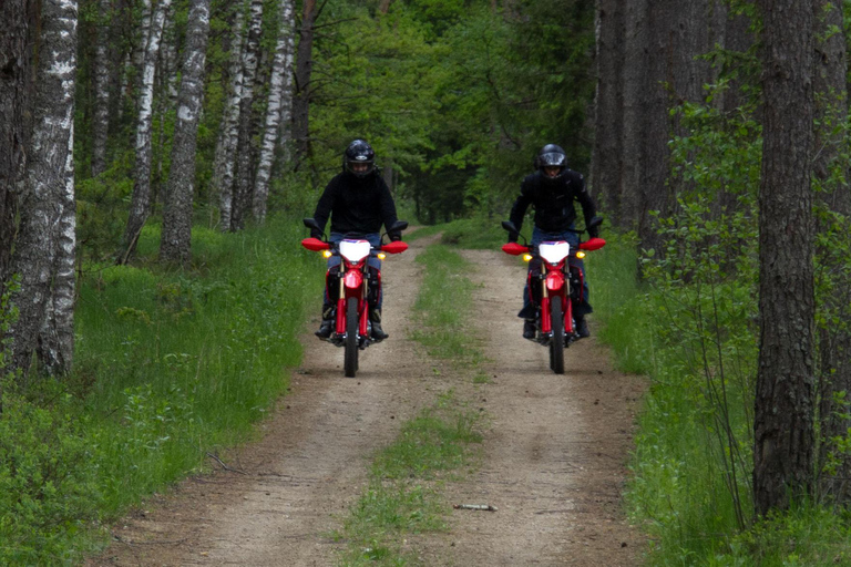Enduro motorcycle experience around Vilnius city