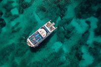 ALCUDIE, Tripage en bateau à fond en verre de 2 heures à Coll Baix - Housity