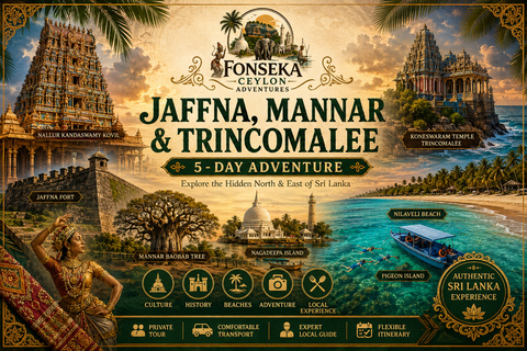 Hidden Sri Lanka 5-Day Jaffna Mannar & Trincomalee Adventure