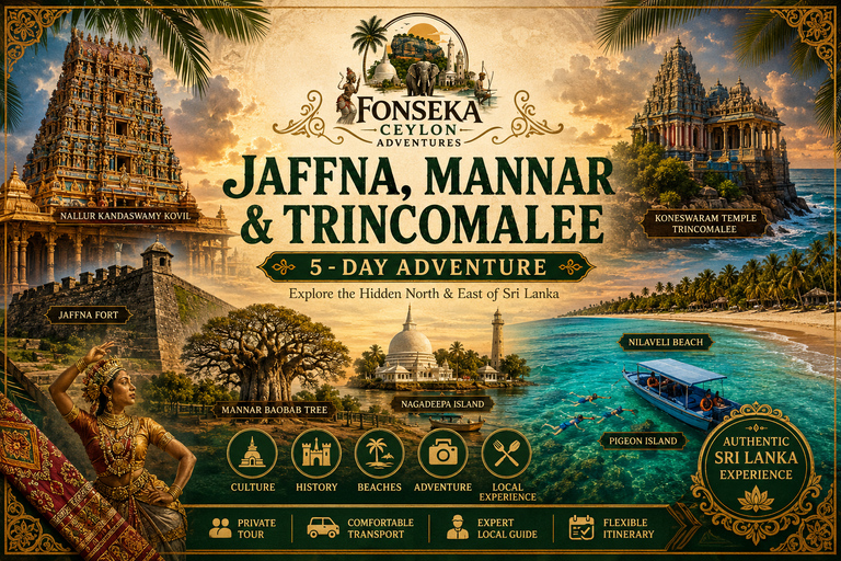 Hidden Sri Lanka 5-Day Jaffna Mannar & Trincomalee Adventure