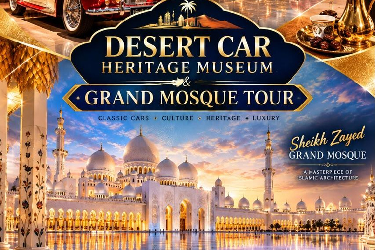 Abu Dhabi: Off-Road Historical & Classic Cars museum Tour Dubai:private Transfer To Dubai Classic Cars Museum