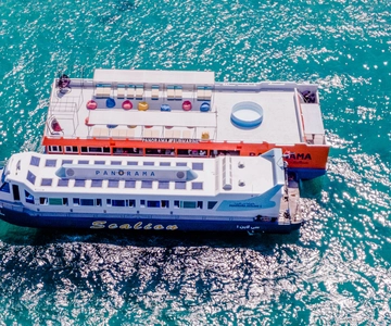 Hurghada: Panoramic Semi-Submarine Cruise with Snorkeling