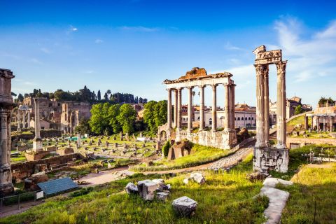 Rom: Colosseum och Forum Romanum med multimediavideo