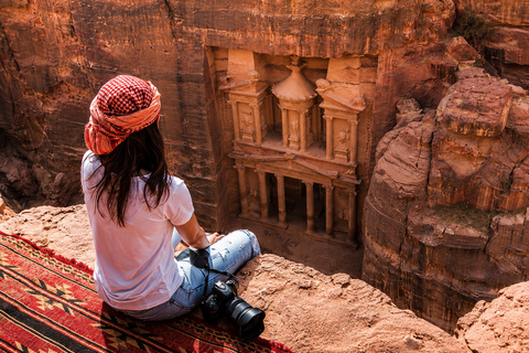 From Amman: Petra, Pink Salt Lake, & Dead Sea Day Trip Transportation Only Tour