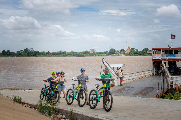 Phnom Penh: Silk Island Bike Tour & Evening Foodie Full-Day Haft Day: Evening Food Tour