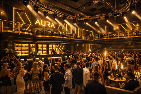 Zante: Aura Club Entry Ticket with 3 Drink Tokens Before 1AM