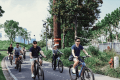 Shanghai: Halbtägige Radtour am Ostufer des Huangpu-Flusses