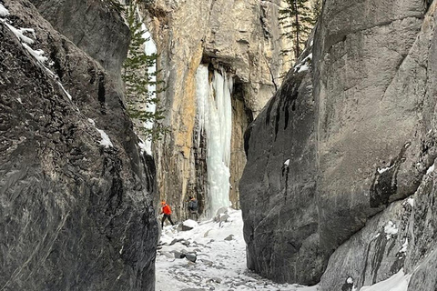 Grotto Canyon Ice Walk with Indigenous Pictographs Calgary pick up