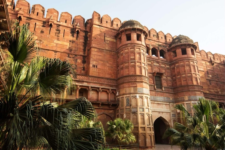 Agra: Agra Fort Ticket de entrada sin colas con visita guiada completaFrancés: Tour guiado del Fuerte de Agra con ticket de entrada
