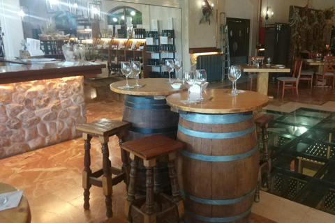 Alicante: Premium winery tour (tour guide, wine, food, transportation)