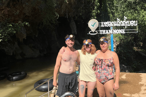 Vang Vieng: Water Cave Tubing & Nam Song River Kayaking Tour